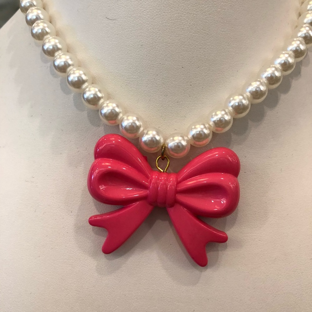 Kids Acrylic Pearls w/ Big Bow